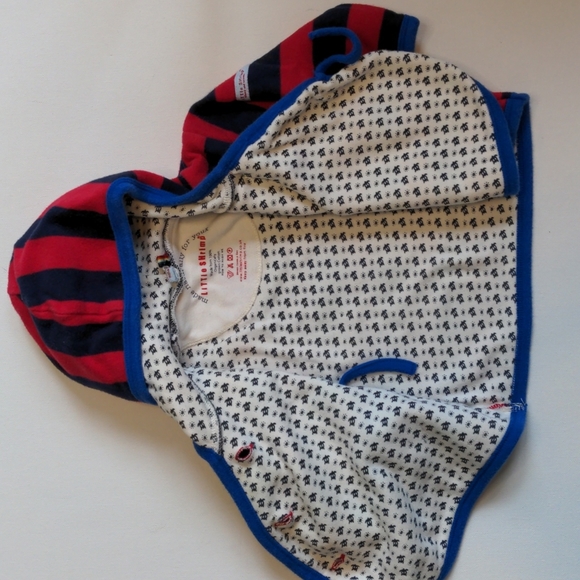 Little Shrimp Striped Infant Sweatshirt Hoodie Jacket * 3-6M - Picture 2 of 7